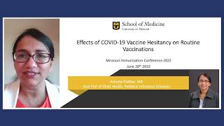 Effects of COVID-19 Vaccine Hesitancy on Routine Vaccinations