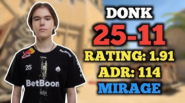CS2 POV | DONK (25-11) FACEIT RANKED (MIRAGE) | SEM VOZ
