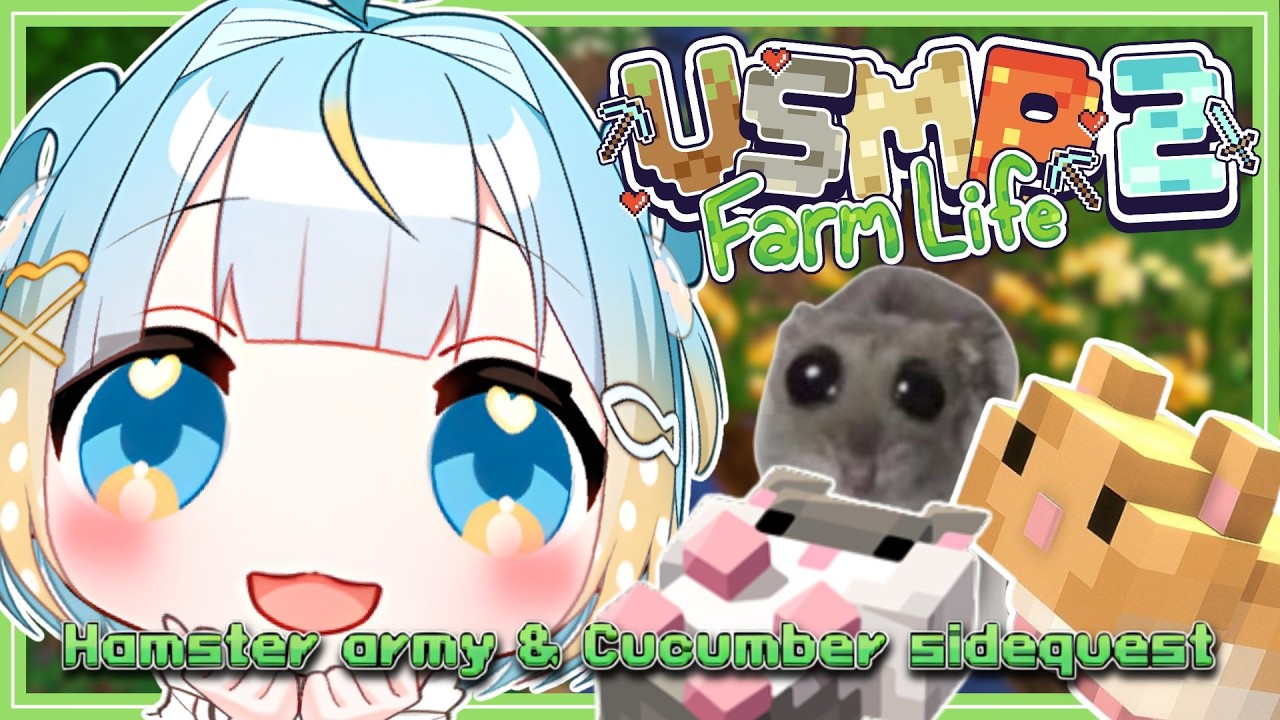 【VSMP 2: Farm Life】Losing plot with hamster & cucumber sidequests!!!🪏💪【Penny Puffball】