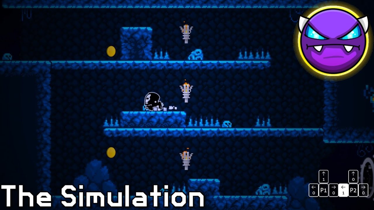 Easy Demon Platformer ) The Simulation by Zapthecat | Geometry
