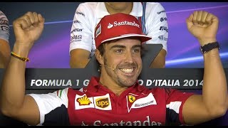 Fernando Alonso being the funniest f1 Legend for 5 minutes straight.