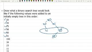 CS260 = Binary Search Tree = Example Of Add = Part 5