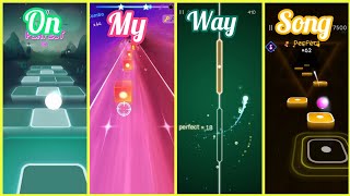 On my way - Alan walker : Tiles hop vs Beat shot Vs Dot n beat Vs Rhythm hop (Beat hop) | CenzoPlay screenshot 1