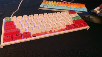 Ducky One 2 Mini Pure White With Christmas Dye-Sub PBT Keycap Set Varmilo Unboxing & Installation