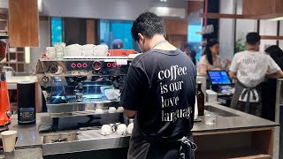 Slow day at Yardstick Coffee