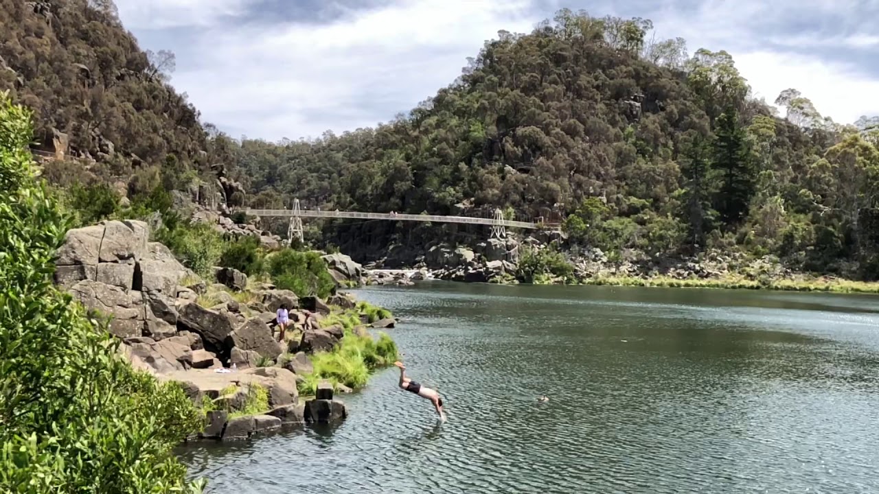 Cataract Swim Tasmania YouTube