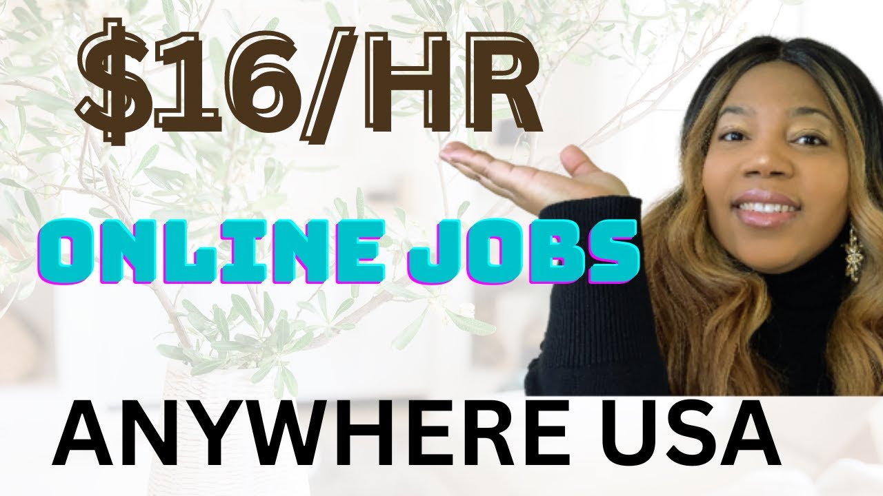 APPLY NOW! Earn $16 PER HOUR WORK FROM HOME JOBS GREAT BENEFITS WORK ANYWHERE IN THE US!