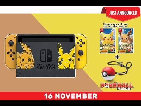 Upcoming Nintendo Switch Pokemon Let S Go Eevee Pikachu Limited Edition Console Youtube