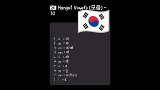 Korean alphabet easy learning hangul basic #for you#hangul#eps-topik#learnkorean