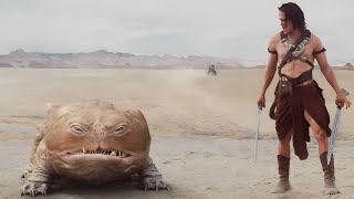 رجل يستيقظ فيجد نفسه بمكان فيه حيوانات منقرضة وكبيرة تطارده لكنه يحاول الهروب | John carter