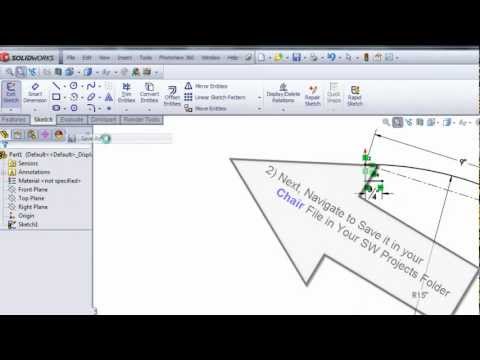 SolidWorks-ChairLeg-Part 1