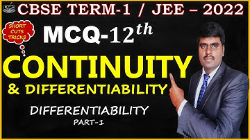 CONTINUITY AND DIFFERENTIABILITY | Class 12 Maths Chapter 5 Mcq |CLASS 12 MATHS | MCQ IN TAMIL |P1