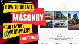 how to make masonry post grid section  in WordPress | WordPress tutorials #wplogger