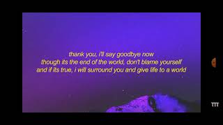 Poter Robinson - Goodbye To A World (Among us song) Lyrics | Thank you i'll say goodbye soon