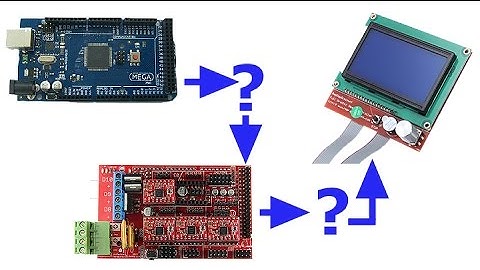 u8glib MOD for G LCD JHD12864F screen + RAMPS 1 4 + Arduino Mega 2560 R3 for LCD screen and kit test