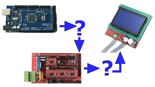 u8glib MOD for G LCD JHD12864F screen   RAMPS 1 4   Arduino Mega 2560 R3 for LCD screen and kit test