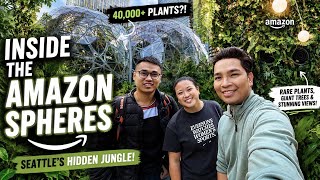 🌿Touring the Amazon Spheres in Seattle | 40,000  Plants Under One Roof! 🥹