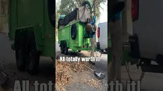 We spent $16,000 on a leaf clean up system!