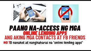 PAANO NA-ACCESS NG MGA ONLINE LENDING APPS ANG AKING MGA CONTACTS?