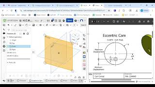 PLTW IED Part 2 AUTOMATA ONSHAPE PARAMETRIC / VARIABLES ECCENTRIC CAM