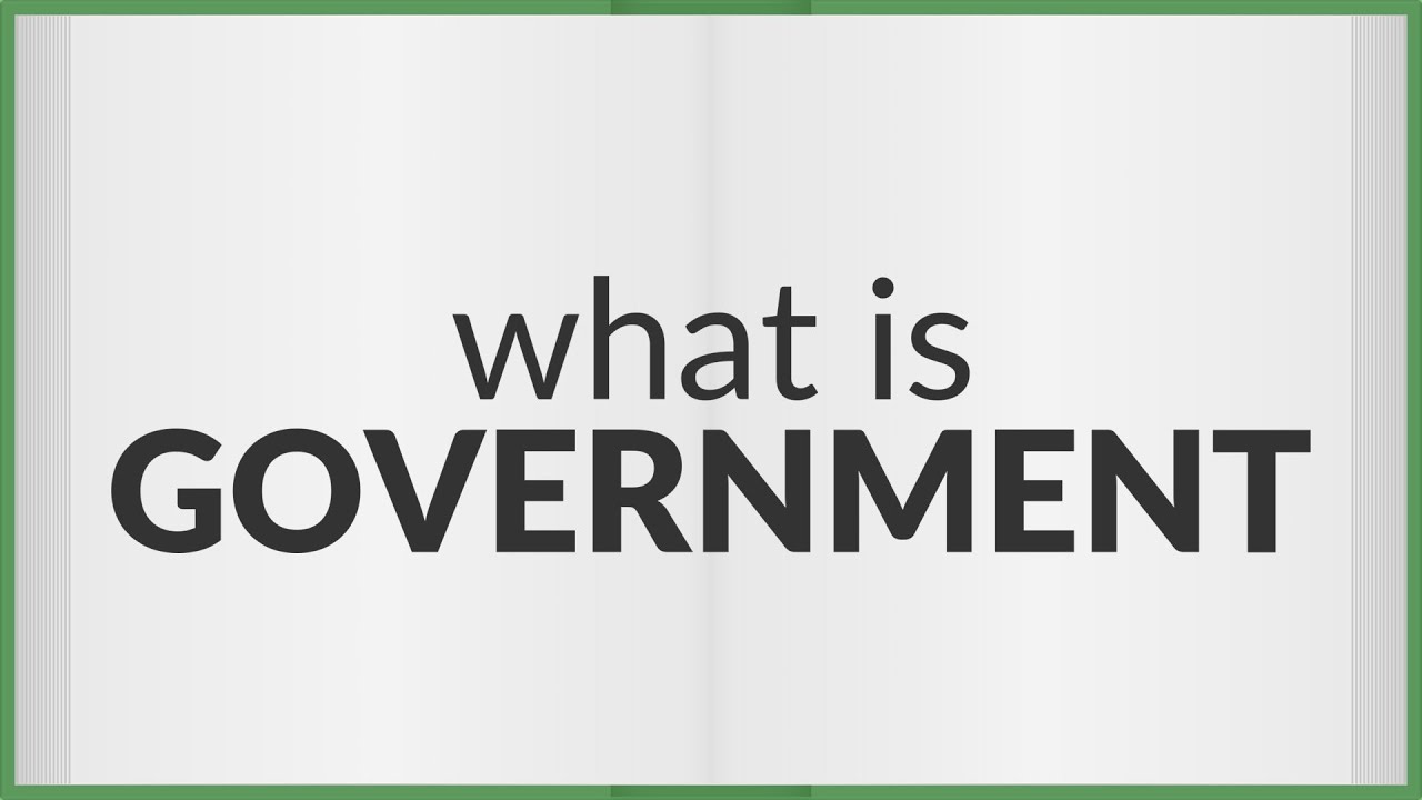 Government meaning of Government YouTube