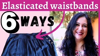 6 WAYS to sew: Elasticated waistband. MASTER CLASS. Pick your fave!