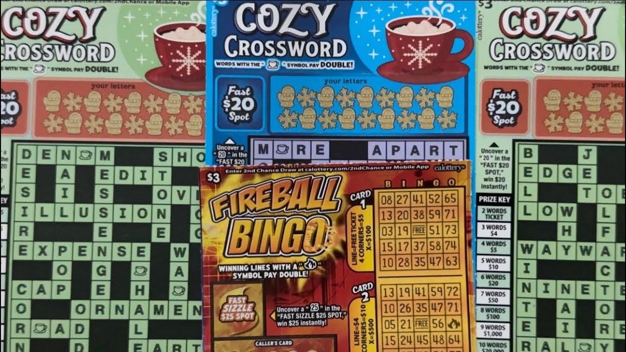 Cozy Crosswords!! Fireball Bingo!! Wins Found!! 