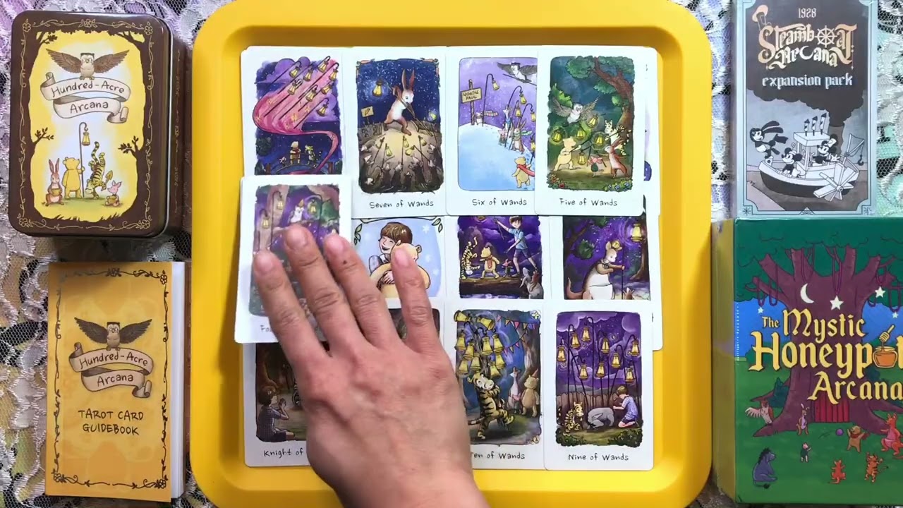 AKU398 - Day 391 #kickstarter #unboxing The Hundred-Acre Arcana Tarot #pooh #tigger #piglet #eeyore