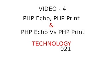 PHP Echo , PHP Print & PHP Echo Vs PHP Print