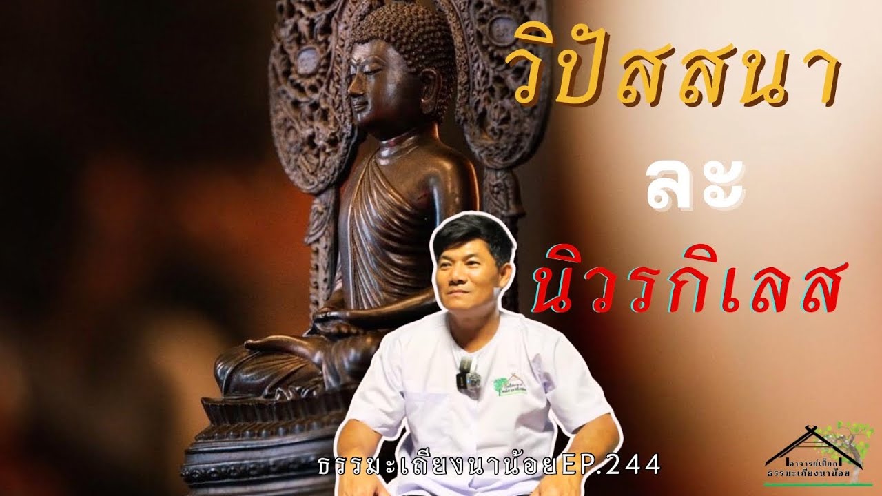 วิปัสนาละนิวรกิเลส ธรรมะเถียงนาน้อยตอนที่ 244 #ธรรมะ #สมาธิ #สติ #buddha #meditation 