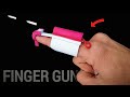 Paper mini gun  how to make a paper finger gun  diy mini gun