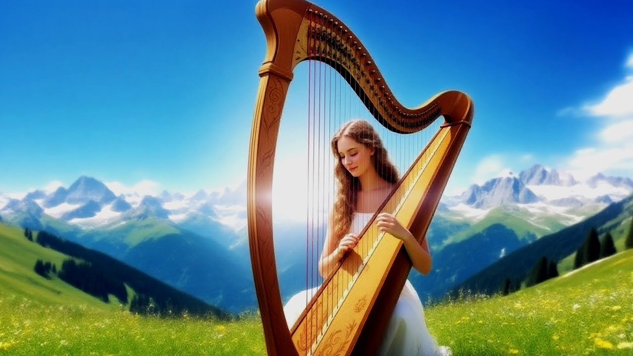 Relaxing Harp Music For Sleep And Mind 🌿 Beautiful Musica De Arpa Relajante Night Routine 💤