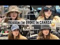 Vlog  im broke  bbq prep designer outlet vancouver  being productive shopping day