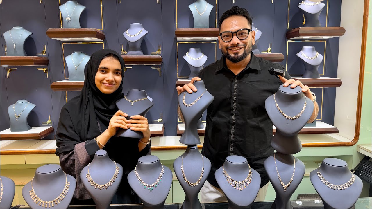 Premium Diamond necklaces 🔥✨@antiquegoldkasaragod5752 