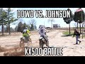 Kx500 battle john dowd vs keith johnson  southwick