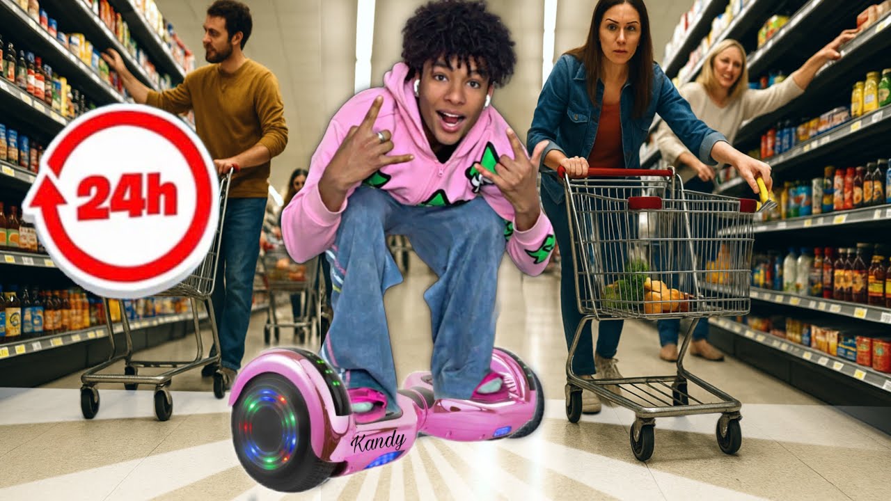 SPENDING 24 HOURS ON A HOVERBOARD *I Got Bullied*