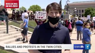 Protests in honor of George Floyd continue in the Twin Cities Sunday