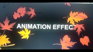 HTML AND CSS|| Leaves Animation  After Effects