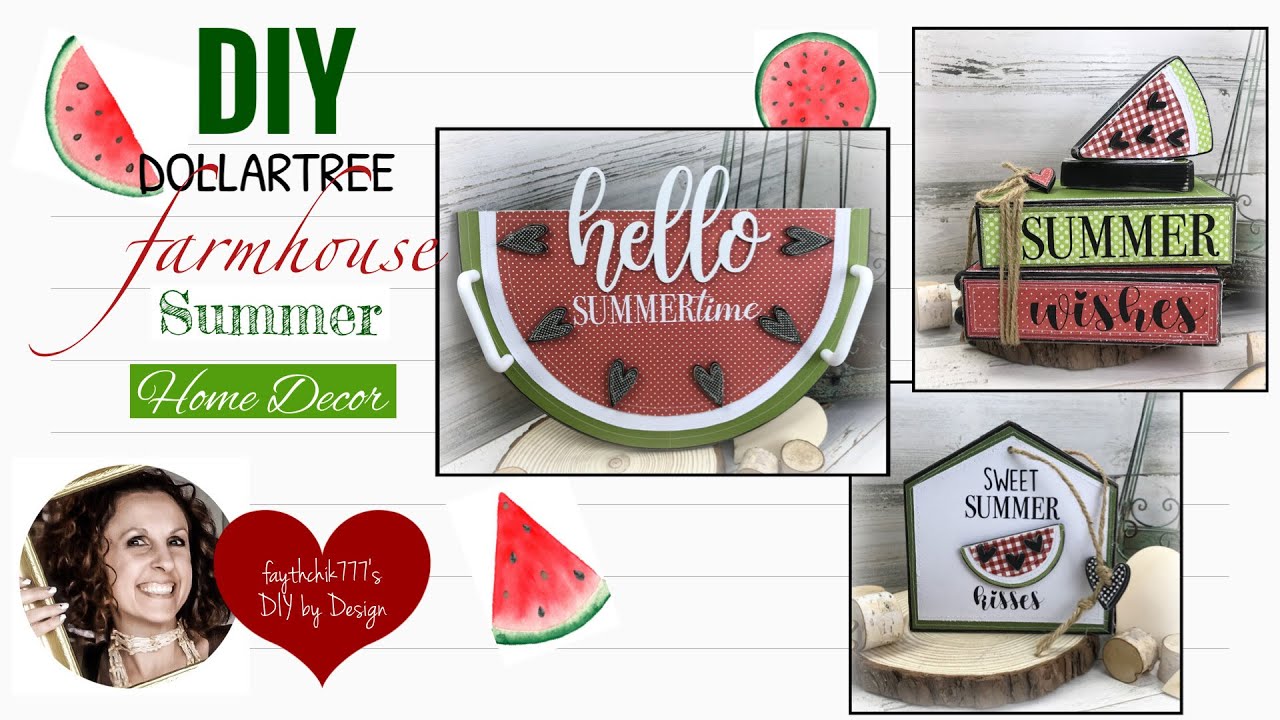 DIY Dollar Tree DIY Dollar Tree Summer Decor DIY Watermelon Crafts
