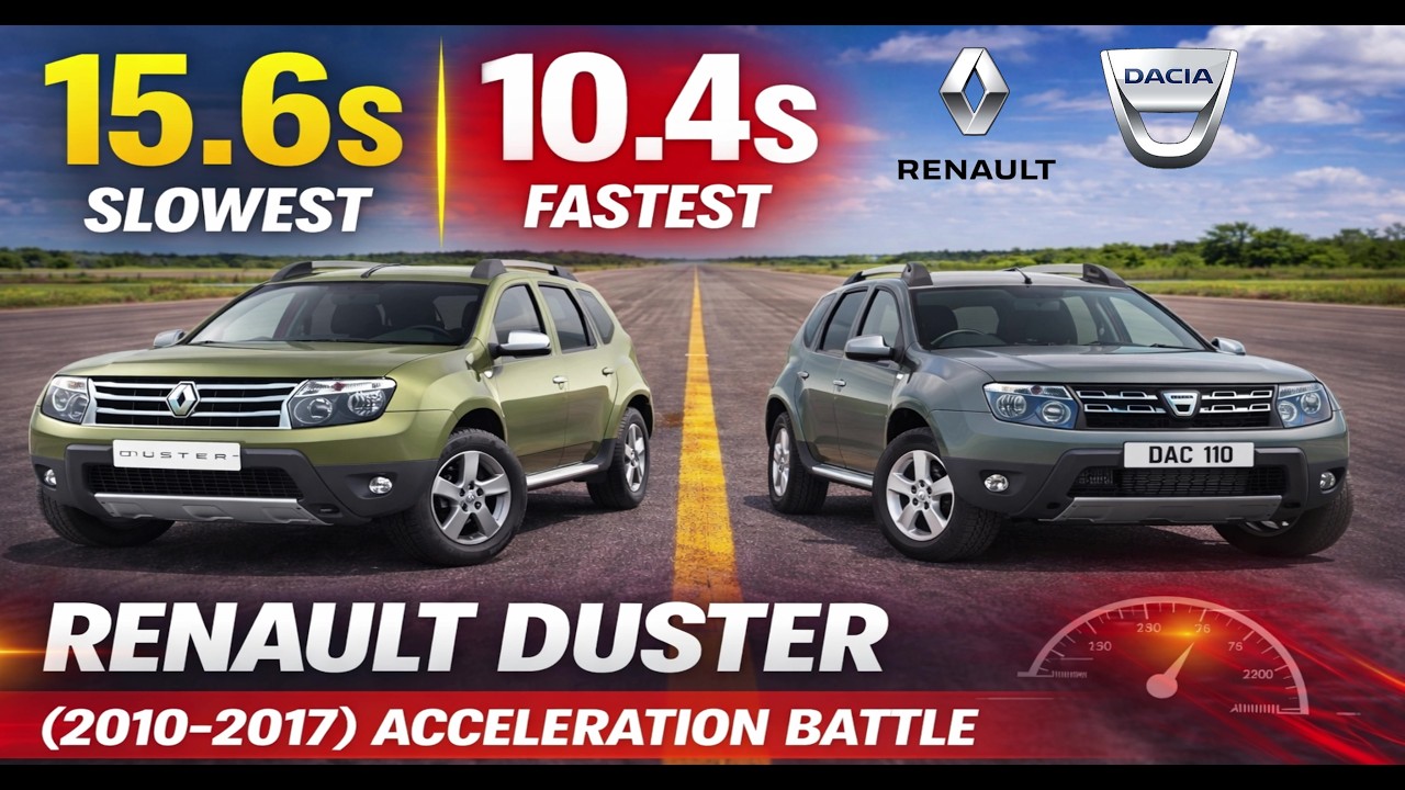 Renault Duster 1st Gen (2010–2017) — All Engines Acceleration Battle ...