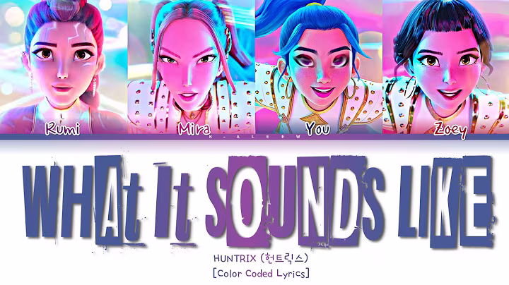[KARAOKE] HUNTRIX (헌트릭스) 'What It Sounds Like' [4 Members] (Color Coded Lyrics)