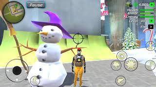 Rope Frog Ninja Hero - Strange Gangster Vegas NEW Christmas Update - New Decoration Walkthrough screenshot 2