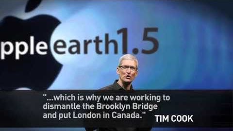 Apple to edit the Earth to fit their maps