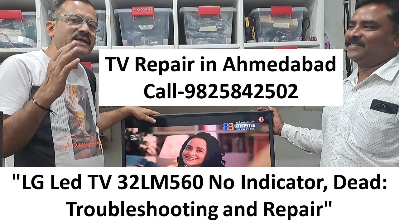 "LG Led TV 32LM560 No Indicator Dead: Troubleshooting and Repair" with English Subtitle.