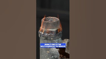 How to Remove a Stuck Bolt by Burning It |#HardToOpen #shots