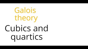 Galois theory: Cubics and quartics
