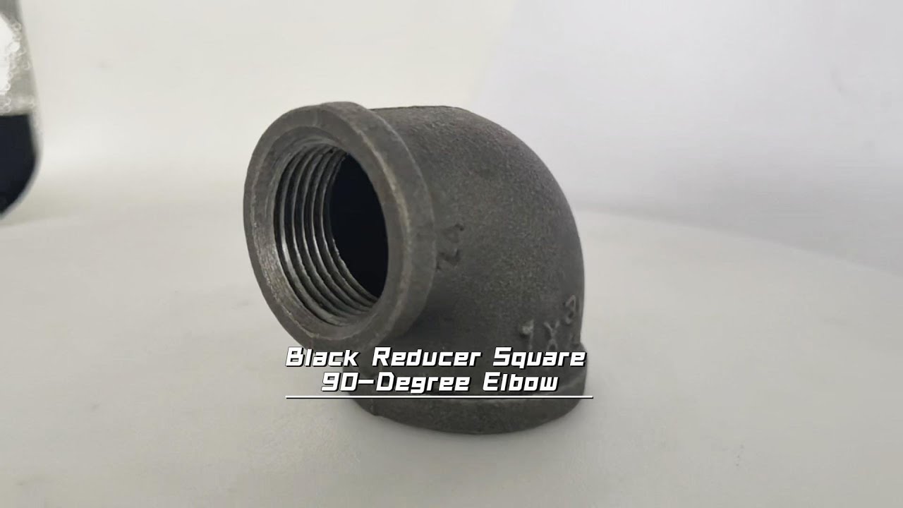 Black Reducer Square 90 Degree Elbow