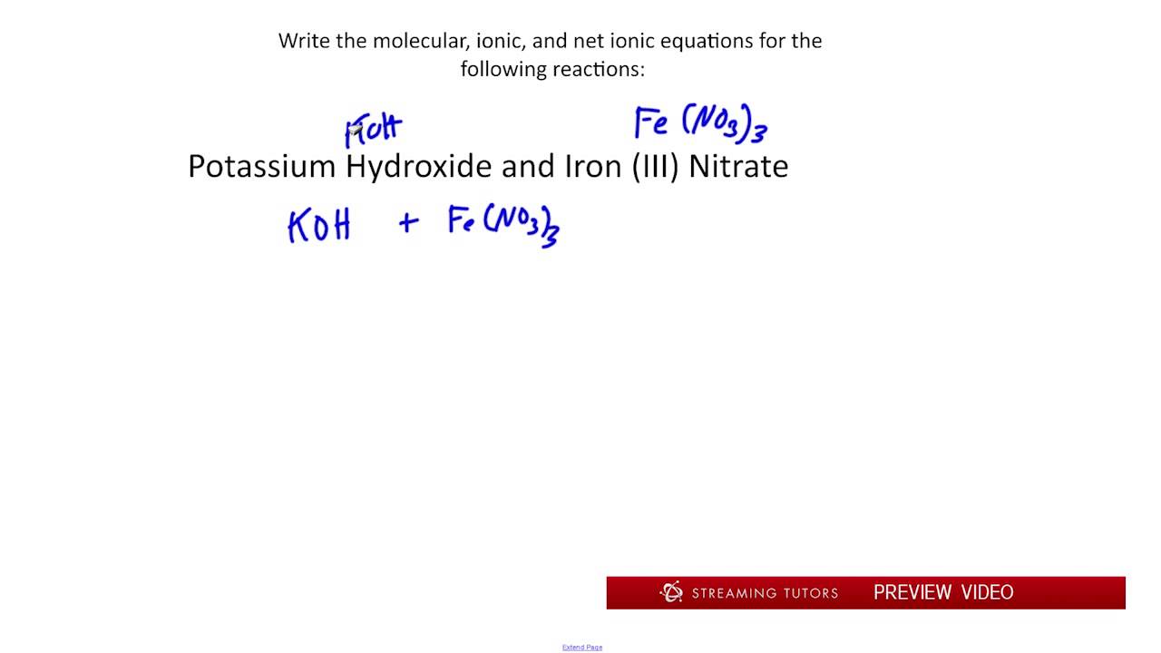 General Chemistry   Aqueous Solutions and Reactions Part 2 tutorial