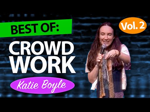 Just me having a chat with the crowd | Enjoy! Katie Boyle Comedy
