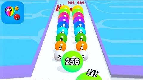 BALL Run 2048 Game All Levels Mobile Gameplay Walkthrough Update Level (36-38)RAINBOW BALLS